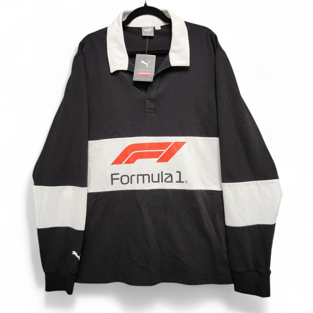 Formula 1 Rugby Polo Shirt Mens XXL Puma F1 Long Sleeve Licensed NEW w/‎ Tag